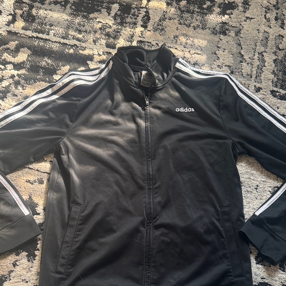 Adidas Women’s Black and White Track Jacket